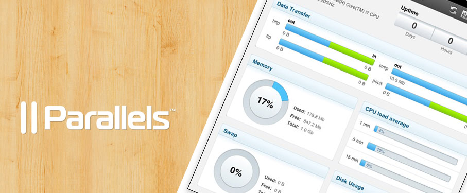 New Parallels Plesk Panel